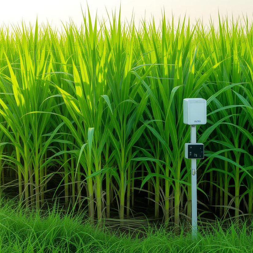 Sugarcane farm in Thailand with IoT sensors